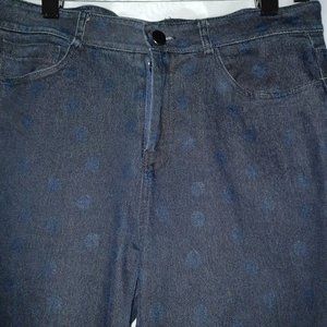 CARTISE HIGH RISE DENIM POLKA DOT ANKLE SKINNY JEAN